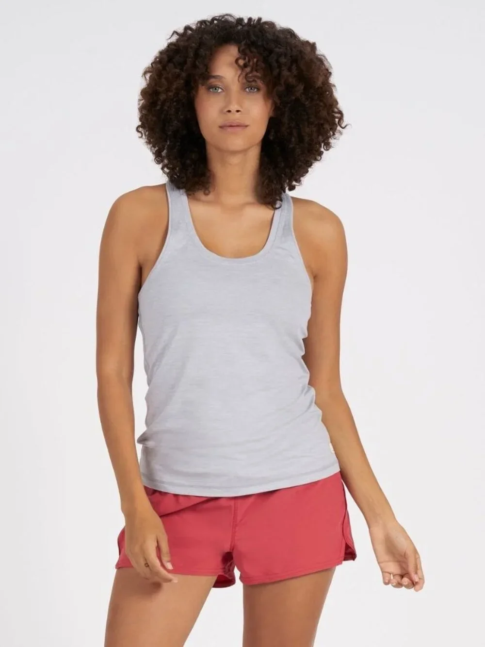 Vuori Women's Lux Performance Tank - Light Grey - Picture 1 of 5